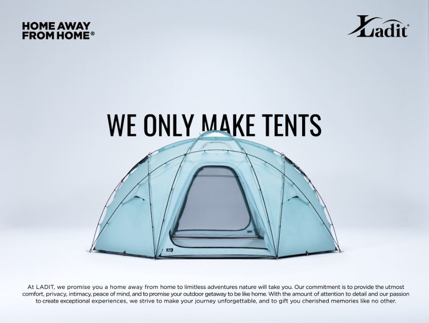 韓国発 高級テントブランド「Ladit」 ‐美しさと機能が共存する本物志向のテント‐