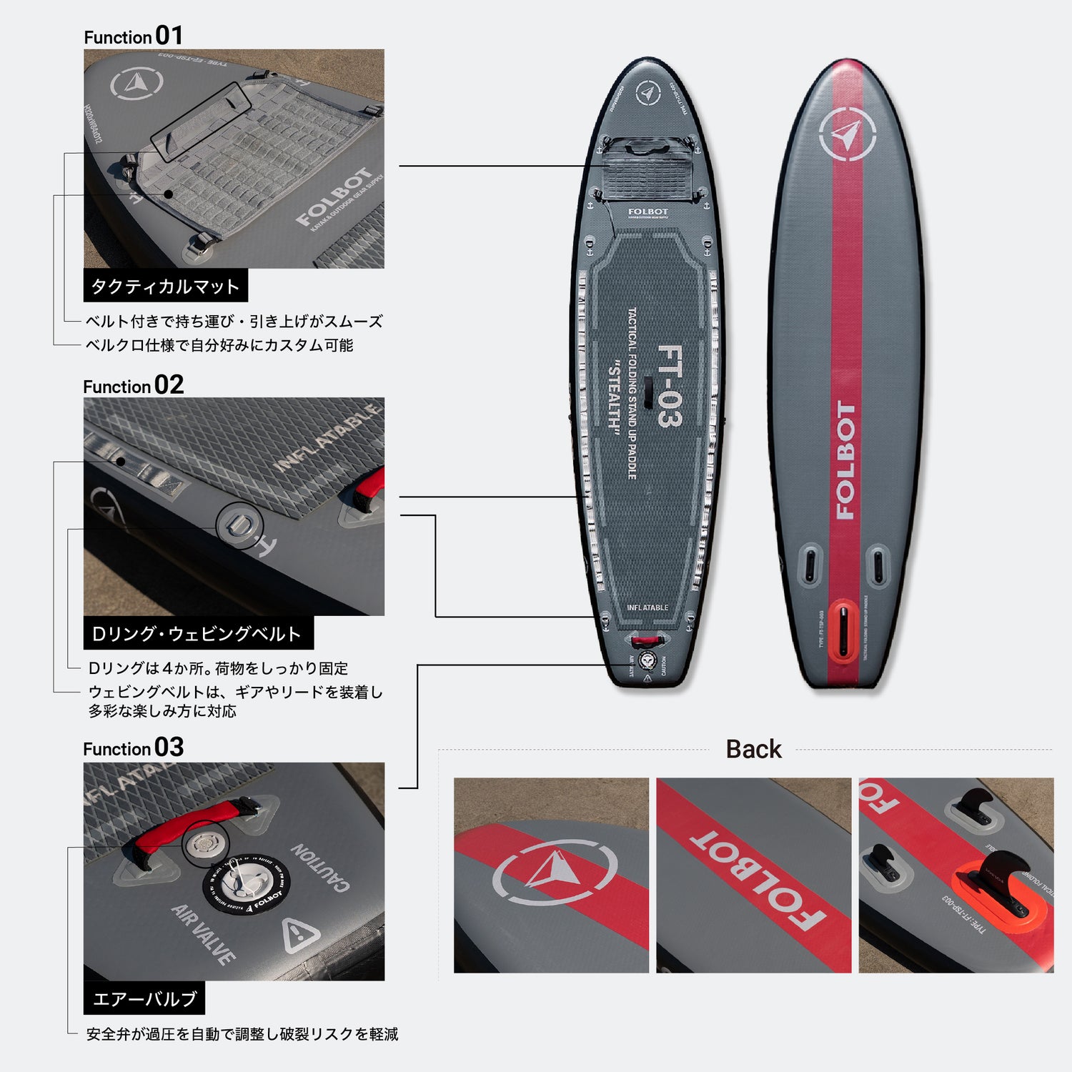 TACTICAL FOLDING SUP 【GREY】