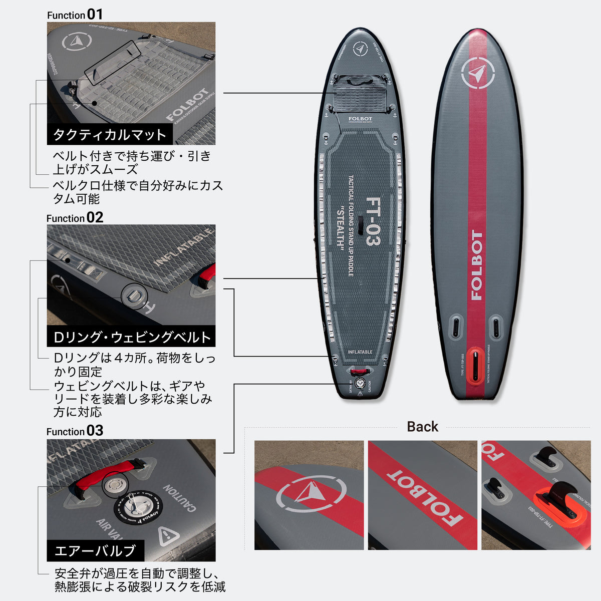 TACTICAL FOLDING  SUP 【GREY】