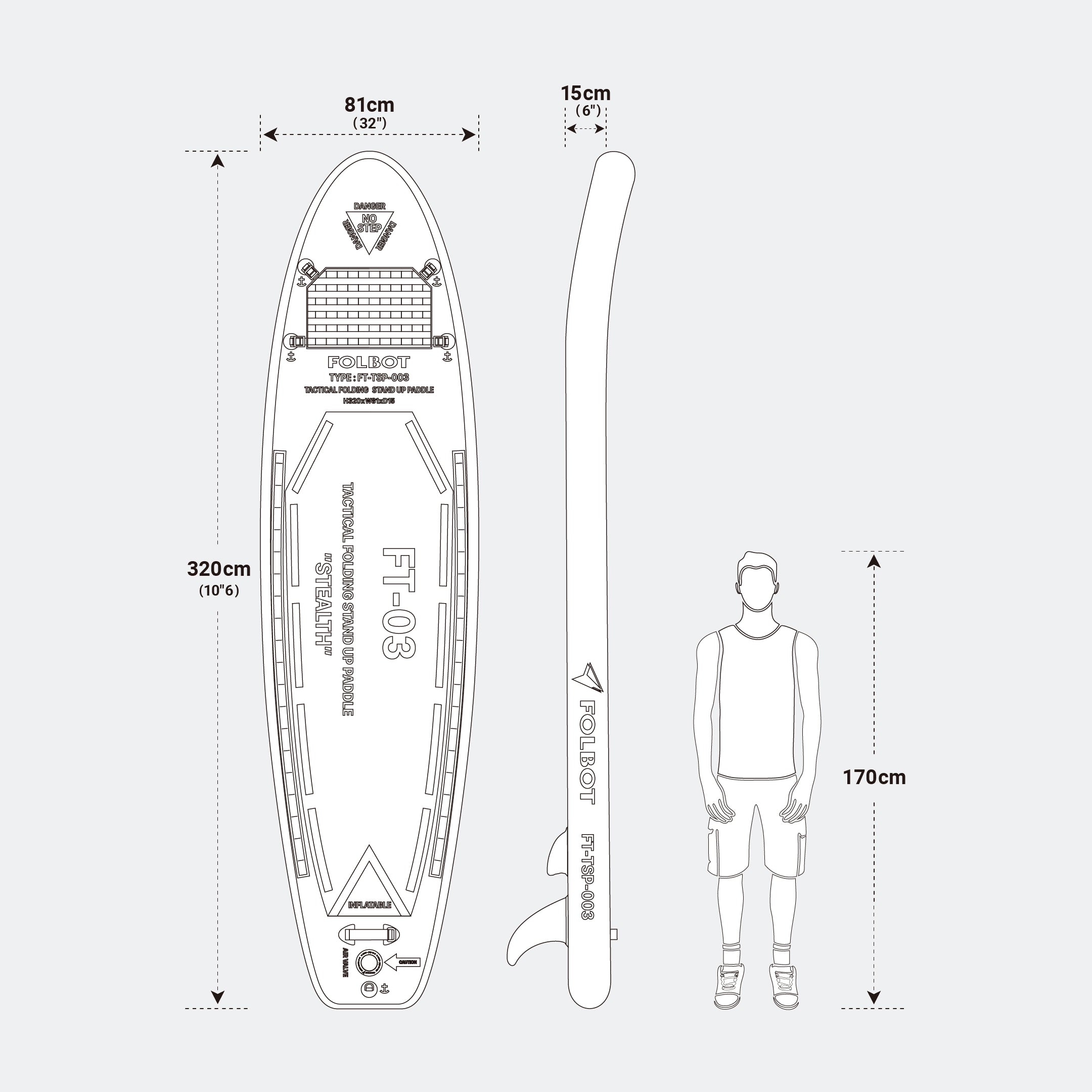 TACTICAL FOLDING SUP（タクティカルフォールディングサップ） 【GREY